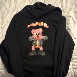 Black Graphic Hoodie
